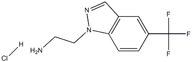 2-(5-(trifluoromethyl)-1H-indazol-1-yl)ethanamine hydrochloride Struktur