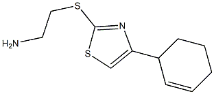 2-(5-cyclohexenylthiazol-2-ylthio)ethanamine Struktur