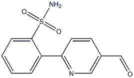 2-(5-formylpyridin-2-yl)benzenesulfonamide Struktur