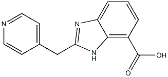 2-(pyridin-4-ylmethyl)-1H-benzo[d]imidazole-7-carboxylic acid Structure
