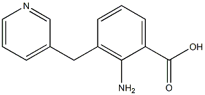 2-amino-3-(pyridin-3-ylmethyl)benzoic acid Structure