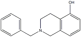 2-benzyl-1,2,3,4-tetrahydroisoquinolin-5-ol 结构式