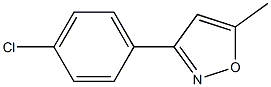 3-(4-chlorophenyl)-5-methylisoxazole Struktur