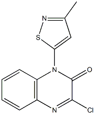 3-chloro-1-(3-methylisothiazol-5-yl)quinoxalin-2(1H)-one Struktur