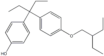 4-(3-(4-(2-ethylbutoxy)phenyl)pentan-3-yl)phenol Structure