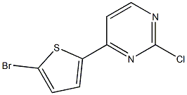 4-(5-bromothiophen-2-yl)-2-chloropyrimidine Struktur