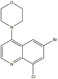 4-(6-bromo-8-chloroquinolin-4-yl)morpholine