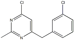 4-chloro-6-(3-chlorobenzyl)-2-methylpyrimidine Structure