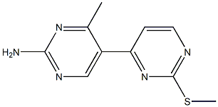 4'-methyl-2-(methylthio)-4,5'-bipyrimidin-2'-amine Structure