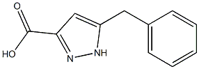 5-benzyl-1H-pyrazole-3-carboxylic acid Struktur
