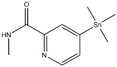 N-methyl-4-(trimethylstannyl)picolinamide Struktur