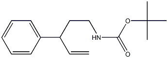 tert-butyl 3-phenylpent-4-enylcarbamate Structure