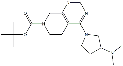 tert-butyl 4-(3-(dimethylamino)pyrrolidin-1-yl)-5,6-dihydropyrido[3,4-d]pyrimidine-7(8H)-carboxylate Structure