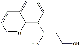 (S)-3-amino-3-(quinolin-8-yl)propan-1-ol Struktur