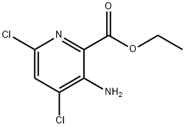 Ethyl 3-amino-4,6-dichloropicolinate Structure