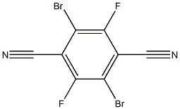 2,5-dibromo-3,6-difluoroterephthalonitrile Struktur
