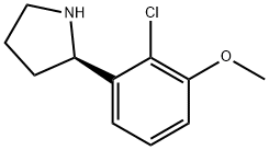 (2R)-2-(2-CHLORO-3-METHOXYPHENYL)PYRROLIDINE Struktur