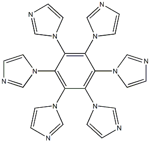1,2,3,4,5,6-六(1H-咪唑-1-基)苯,,结构式