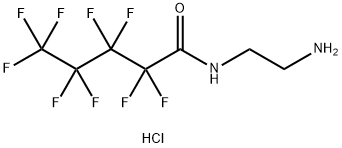 N-(2-aminoethyl)-2,2,3,3,4,4,5,5,5-nonafluoropentanamide hydrochloride, 2247849-92-7, 结构式