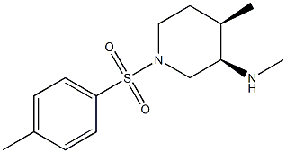 (3R,4R)-N,4-dimethyl-1-tosylpiperidin-3-amine Structure
