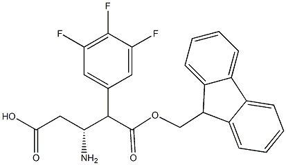 Fmoc-(R)-3-Amino-4-(3,4,5-trifluoro-phenyl)-butyric acid Structure