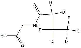 N-Butyryl-d7-glycine Struktur