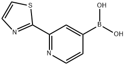 (2-(thiazol-2-yl)pyridin-4-yl)boronic acid Structure