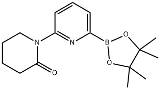 1-(6-(4,4,5,5-tetramethyl-1,3,2-dioxaborolan-2-yl)pyridin-2-yl)piperidin-2-one Structure