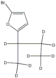 2-Bromo-5-(sec-butyl-d9)-furan Structure