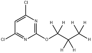 4,6-Dichloro-2-(n-propoxy-d7)-pyrimidine Structure