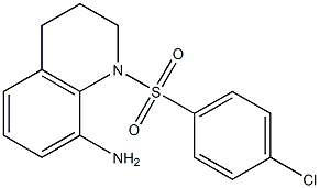 1-((4-氯苯基)磺酰)-1,2,3,4-四氢喹啉-8-胺,,结构式