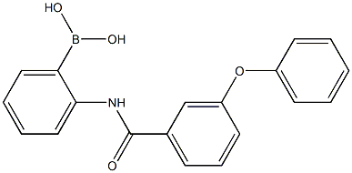 2-(3-苯氧基苯甲酰氨基)苯硼酸, , 结构式