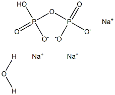 Trisodium hydrogen diphosphate Monohydrate Struktur