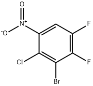 3-BROMO-2-CHLORO-4,5-DIFLUORO-1-NITROBENZENE Struktur