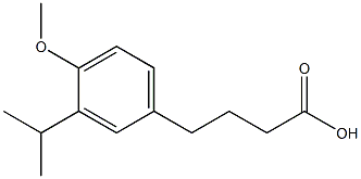 4-[4-methoxy-3-(propan-2-yl)phenyl]butanoic acid Structure