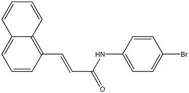 N-(4-bromophenyl)-3-(1-naphthyl)acrylamide Struktur