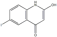 2-Hydroxy-6-iodo-1H-quinolin-4-one Struktur