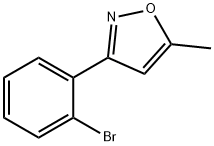 3-(2-Bromo-phenyl)-5-methyl-isoxazole, 223576-07-6, 结构式