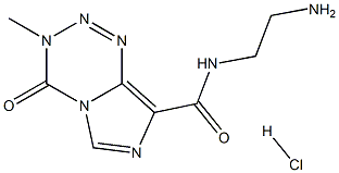 N-(2-aminoethyl)-3-methyl-4-oxo-3,4-dihydroimidazo[5,1-d][1,2,3,5]tetrazine-8-carboxamide hydrochloride Structure