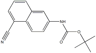 tert-butyl 5-cyanonaphthalen-2-ylcarbamate Structure