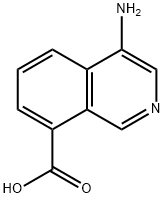 4-アミノイソキノリン-8-カルボン酸 化学構造式