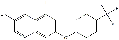  7-Bromo-1-iodo-3-(4-trifluoromethyl-cyclohexyloxy)-naphthalene