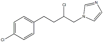 1-(2-Chloro-4-(4-chlorophenyl)butyl)-1H-imidazole Structure