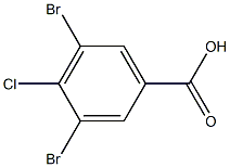 3,5-二溴-4-氯苯甲酸,,结构式