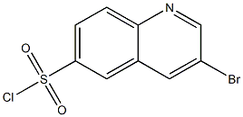3-bromoquinoline-6-sulfonyl chloride Struktur