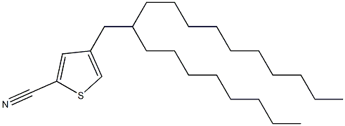 4-(2-Octyldodecyl)thiophene-2-carbonitrile Struktur