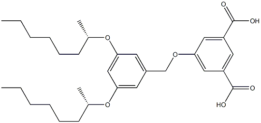 5-(3,5-bis((S)-octan-2-yloxy)benzyloxy)isophthalic acid Structure