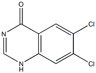 6,7-Dichloro-1H-quinazolin-4-one 结构式