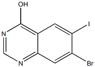 7-Bromo-6-iodo-quinazolin-4-ol Structure