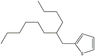 2-(2-butyloctyl)thiophene,,结构式